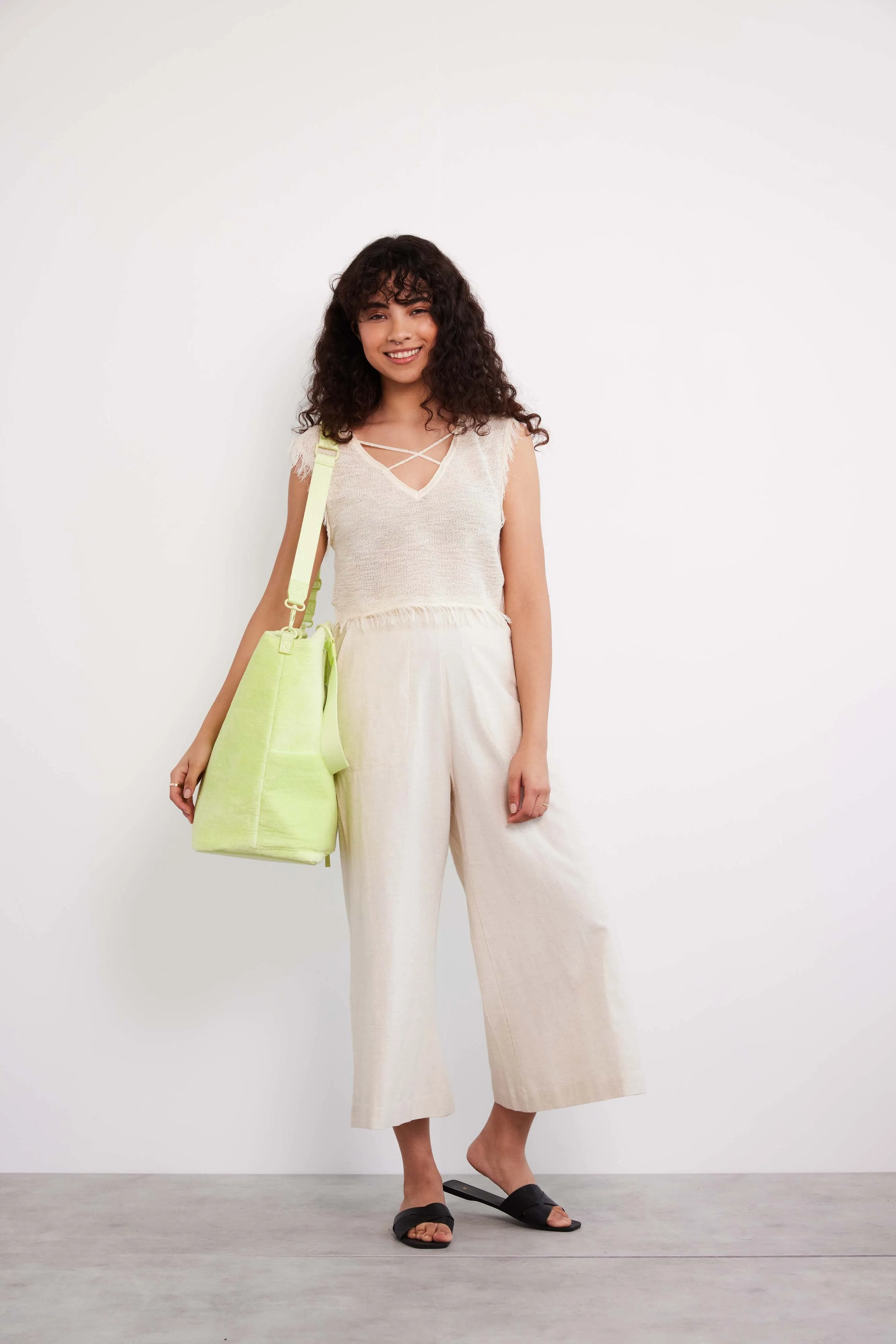 The Terry Tote in Citron