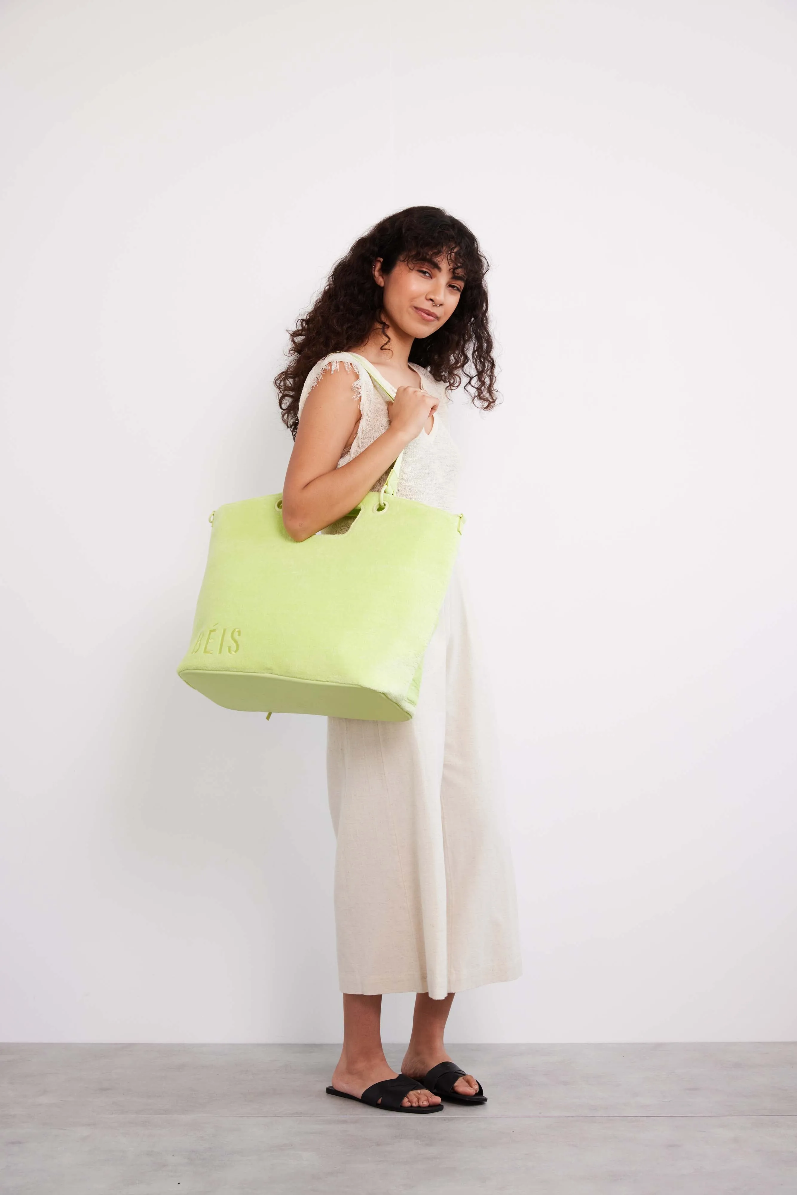 The Terry Tote in Citron