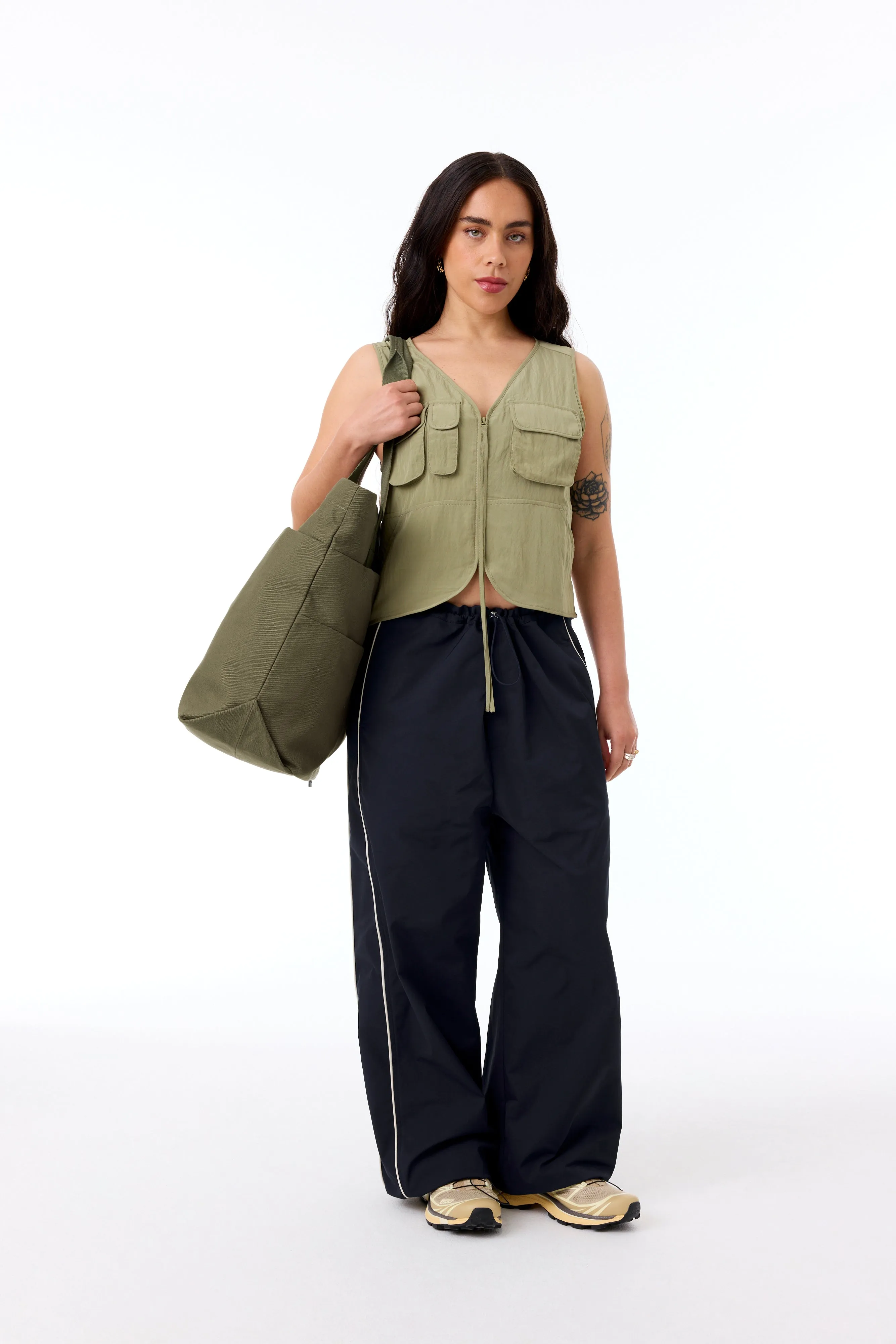 The Utility Tote in Olive