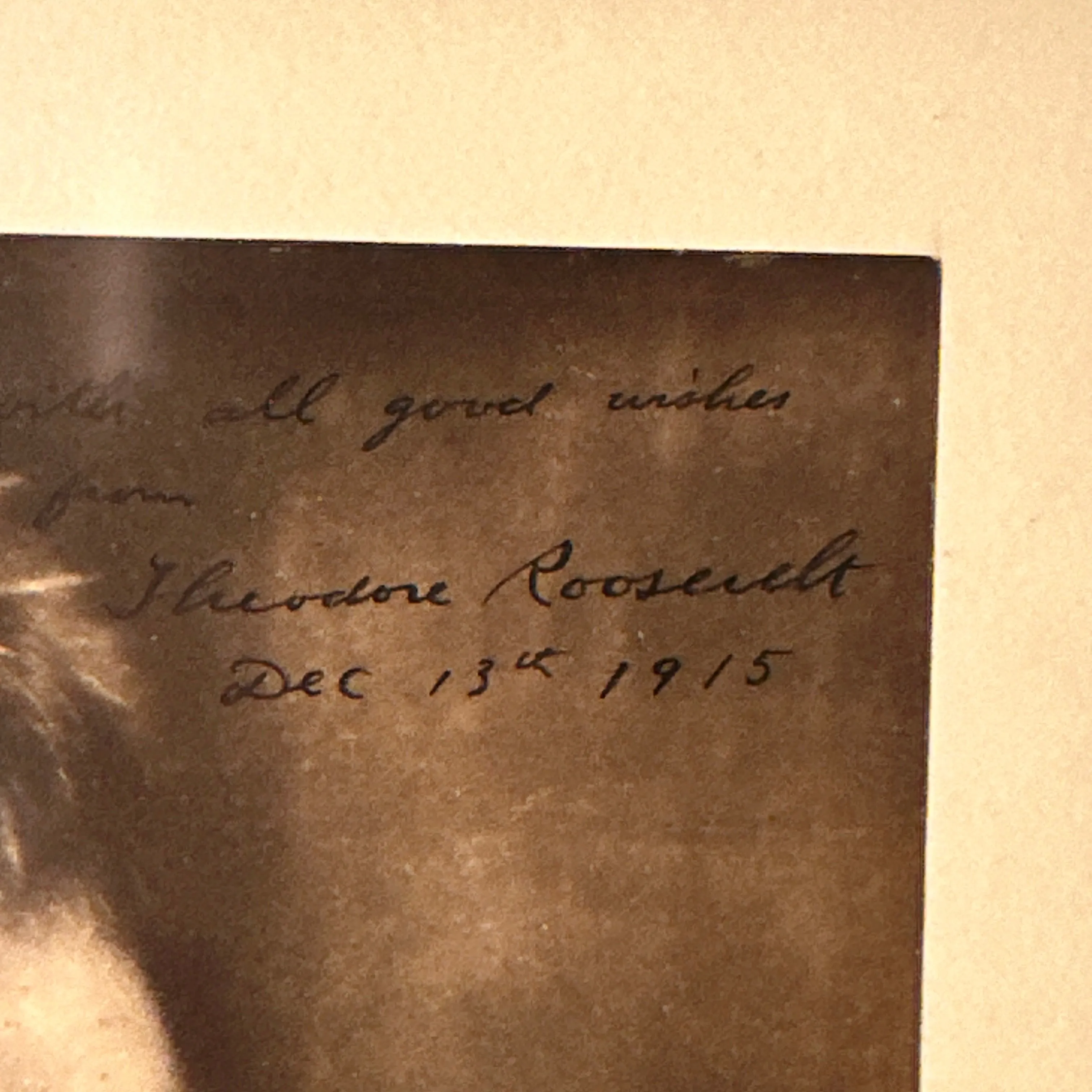 Theodore Roosevelt — Signed photograph with certificate of authenticity