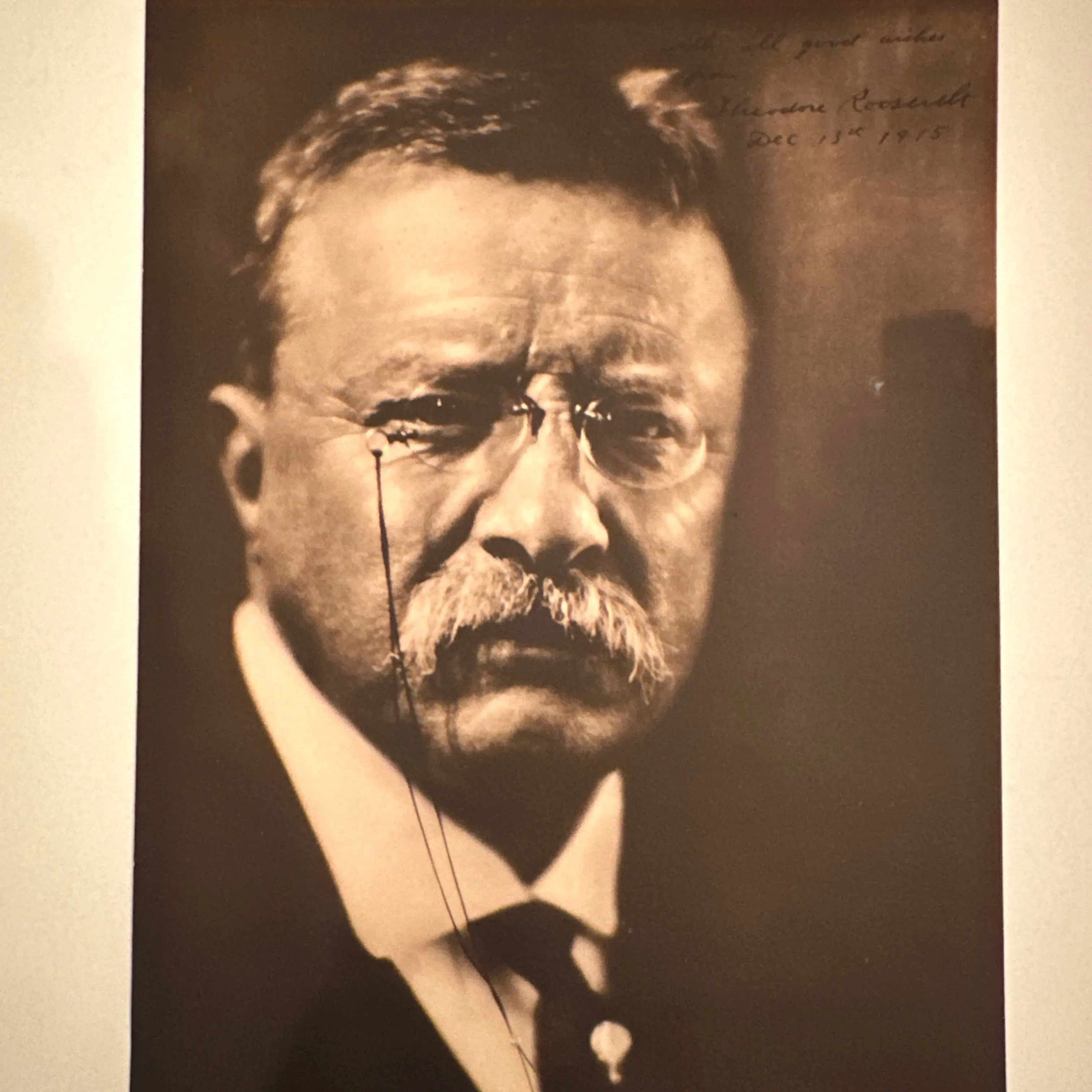 Theodore Roosevelt — Signed photograph with certificate of authenticity