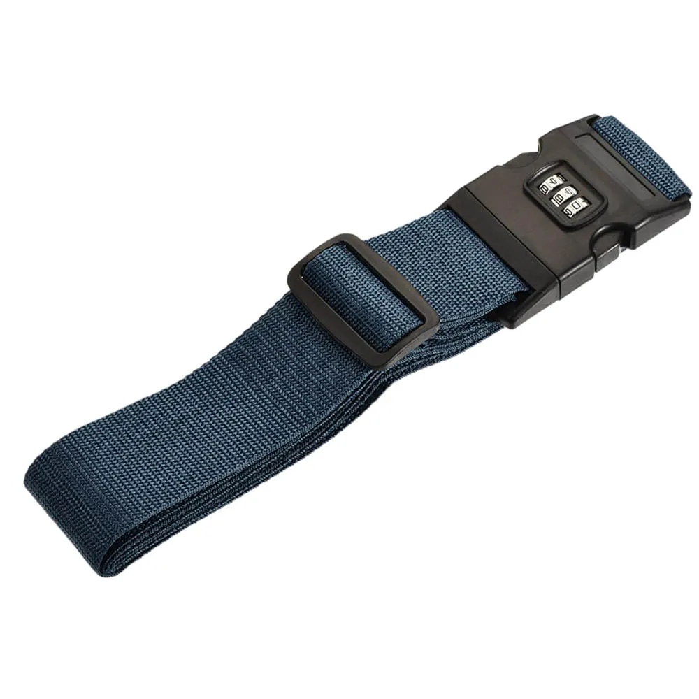 Travel Lightweight Polyester Suitcase Belt with Lock