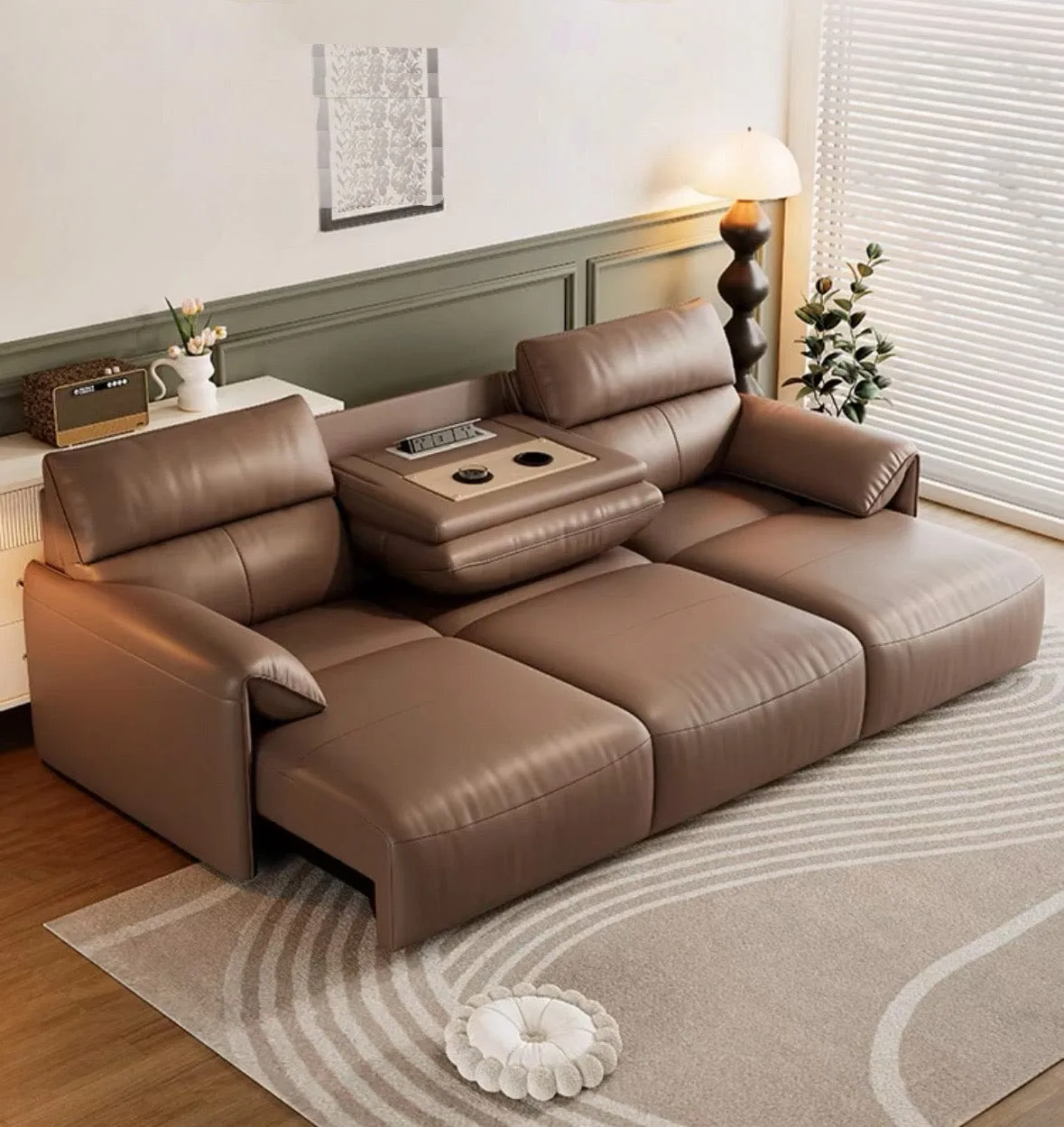 Trevor Electric Leather Sofa Bed