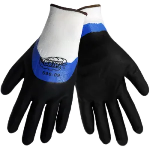 Tsunami Grip® 590 3/4 Dipped Black Nitrile Over Fully Dipped Blue Nitrile