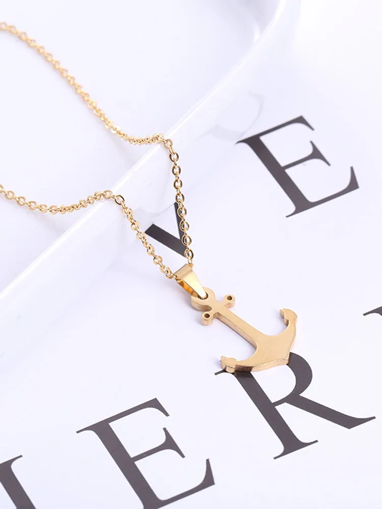 Unique Anchor Pendant with Chain