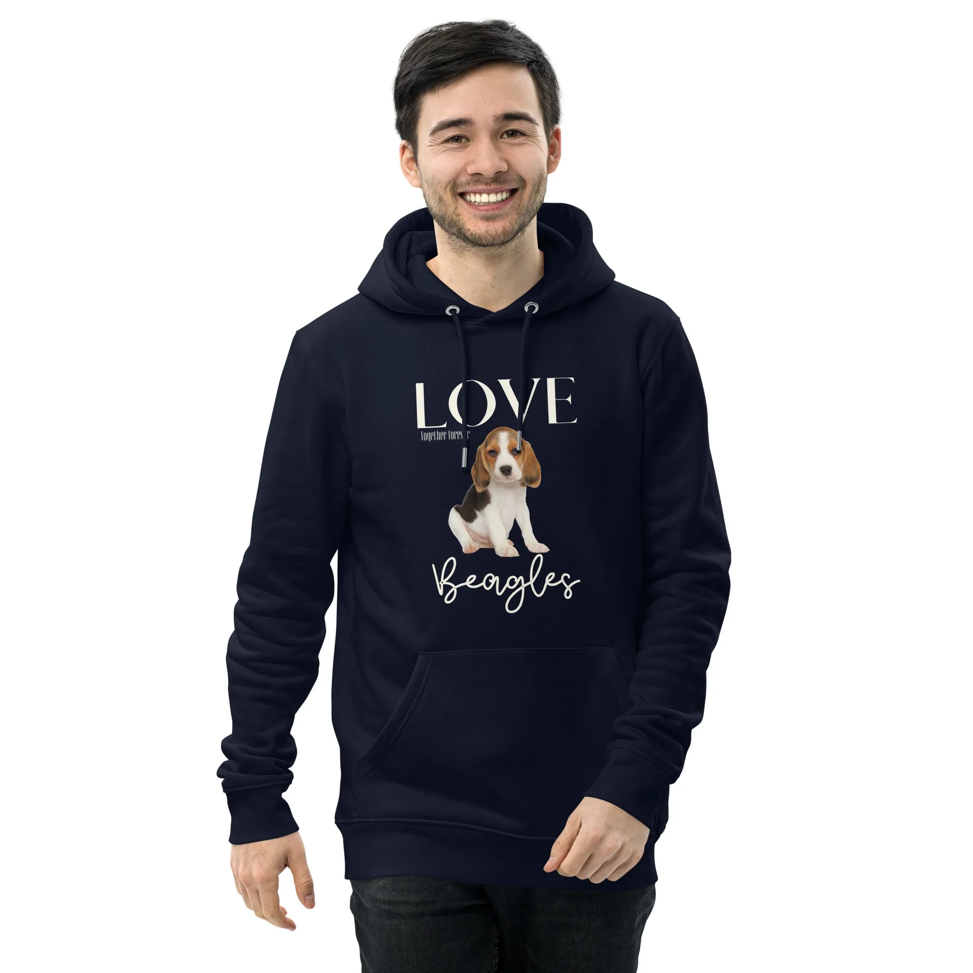 Unisex essential eco hoodie, Beagle lovers