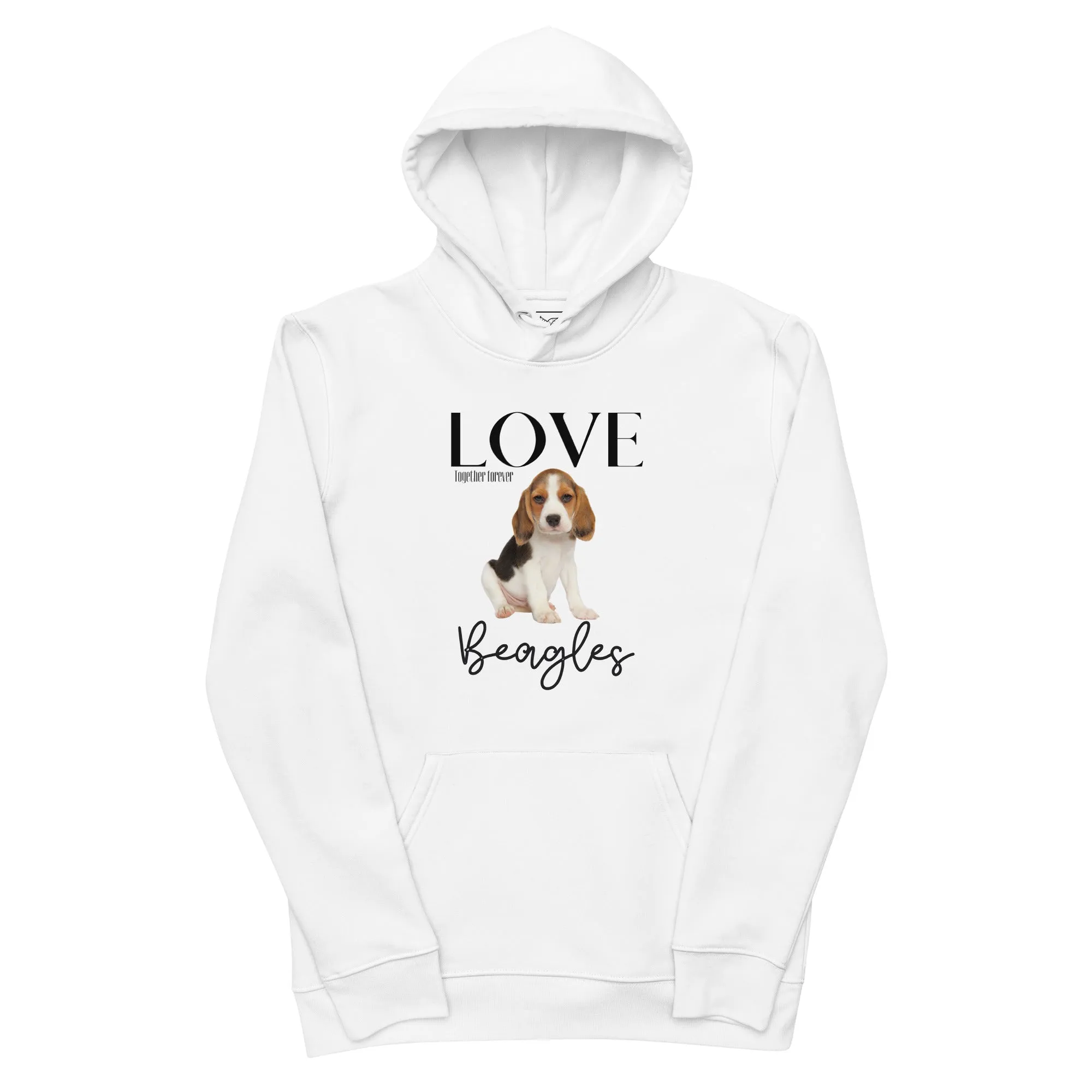 Unisex essential eco hoodie, Beagle lovers