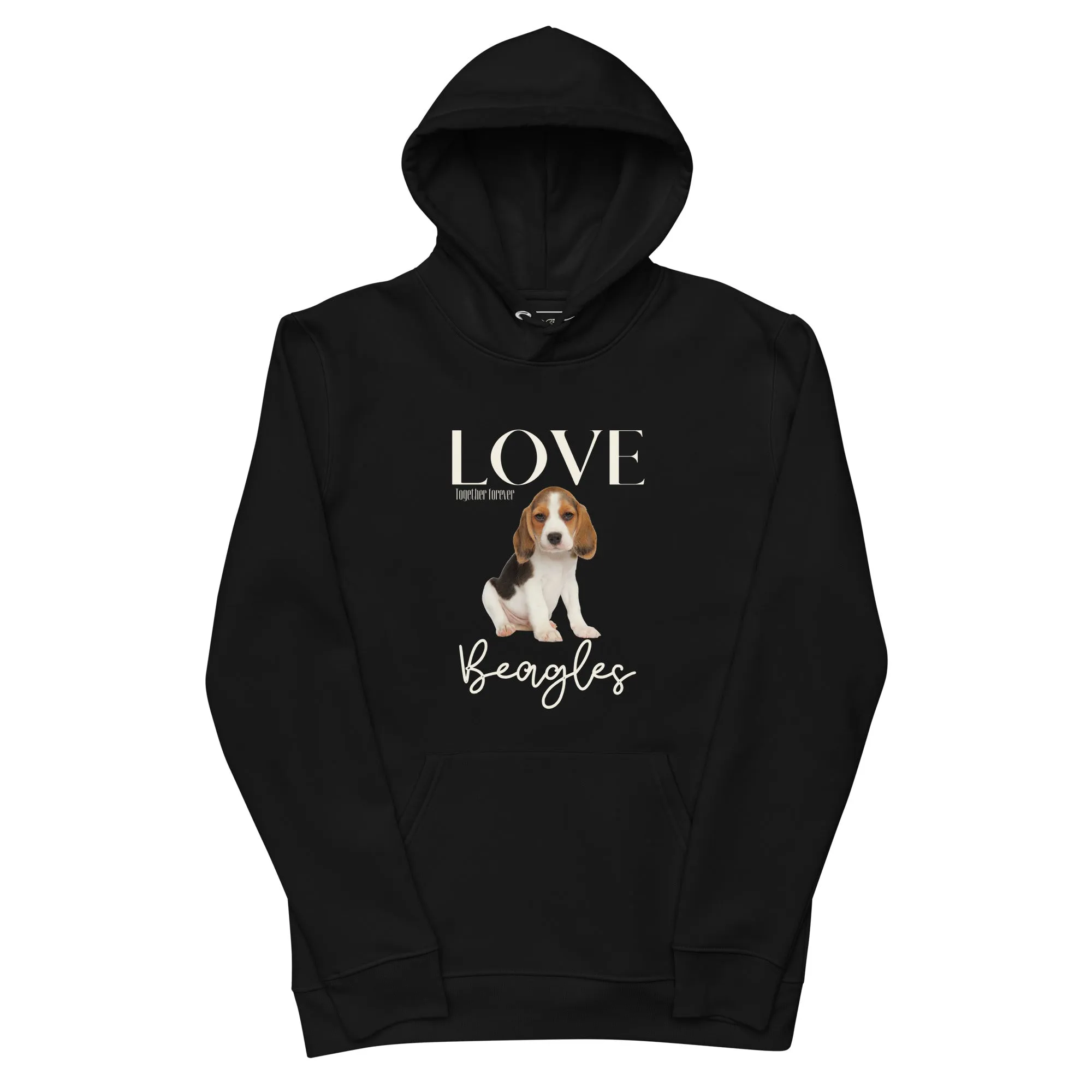 Unisex essential eco hoodie, Beagle lovers