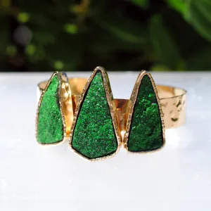 Uvarovite Druzy Signature Cuff