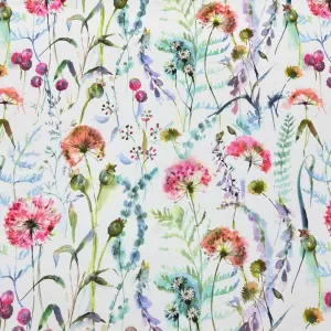 Vibrant Flowers Water Resistant Fabric