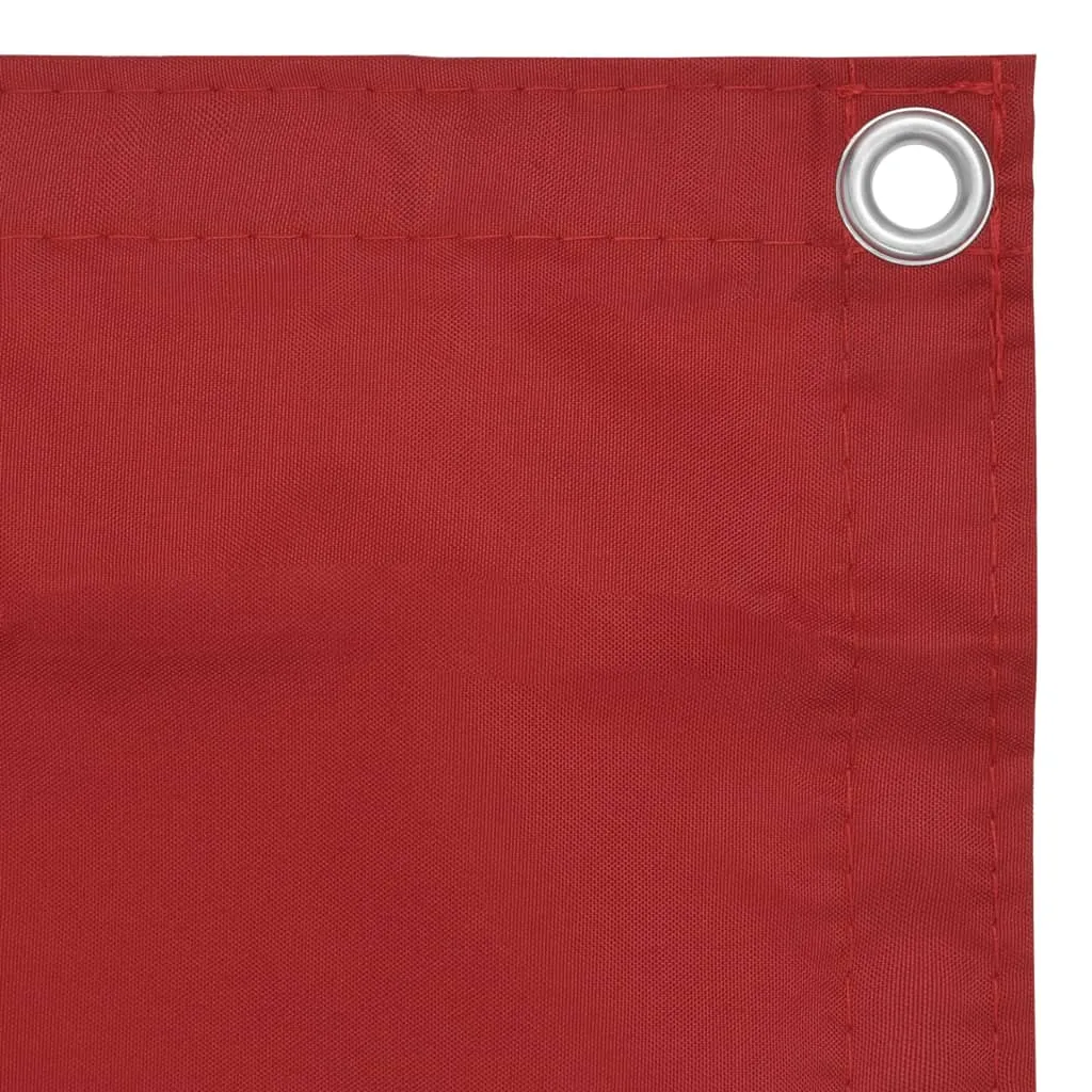 vidaXL Balcony Screen Red 75x300 cm Oxford Fabric