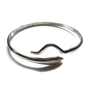 Vintage Egyptian Silver Snake Bracelet