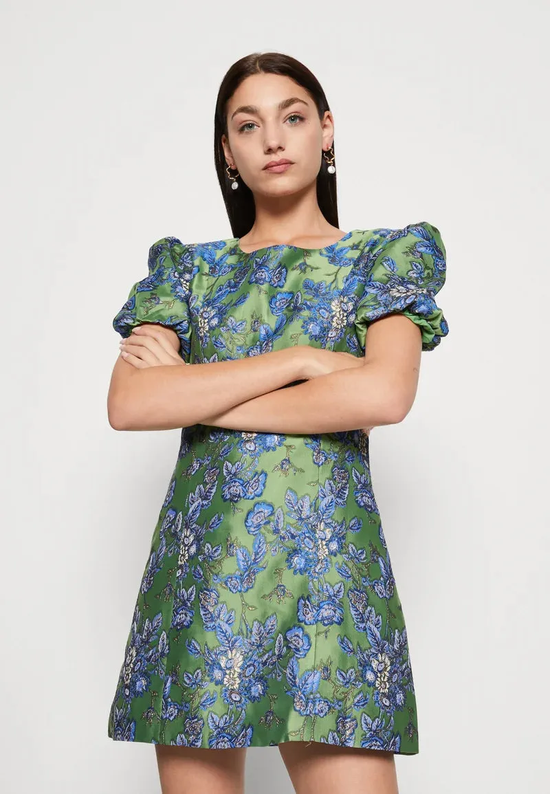 Virdiflora Jacquard Dress