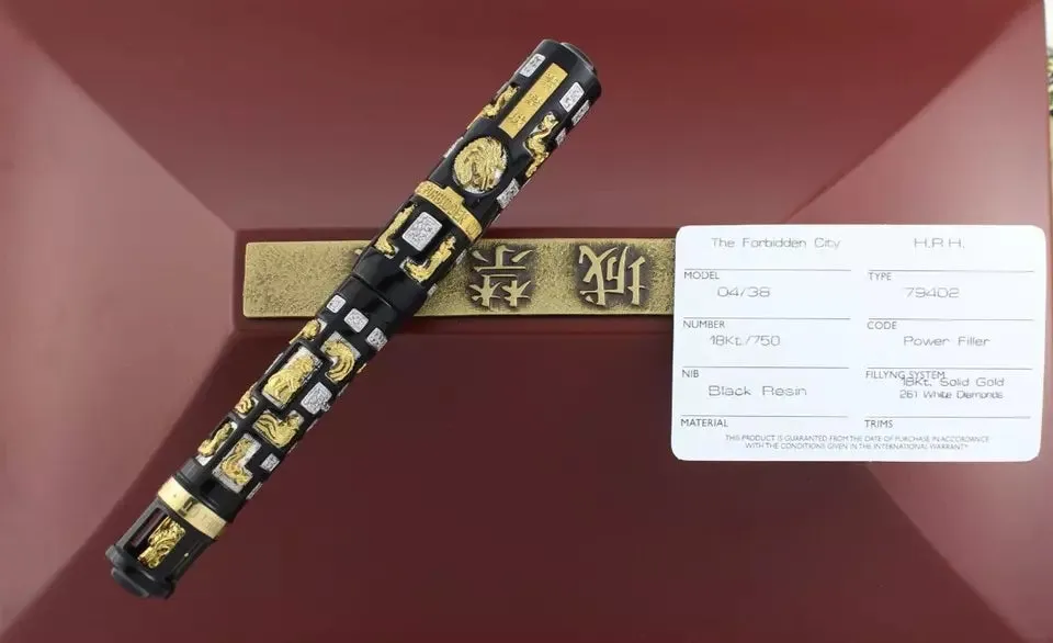 Visconti Forbidden City HRH Ltd. Ed. White & Yellow Gold With Diamonds #04/38