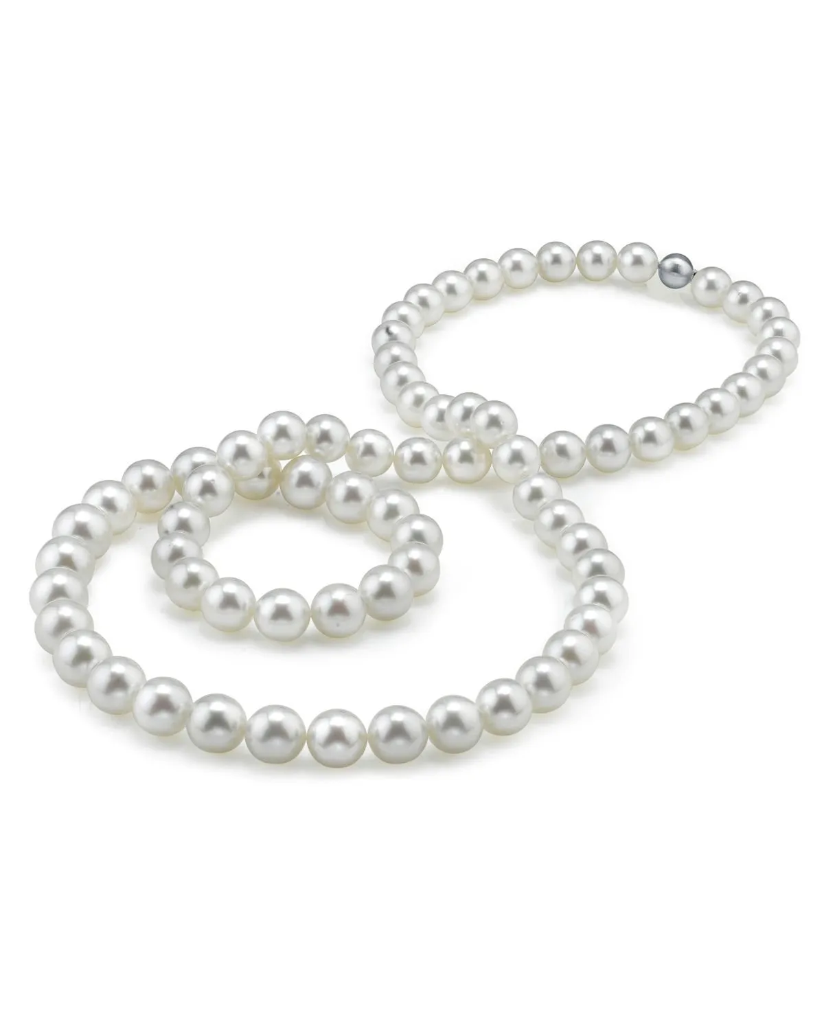 White South Sea Opera Length Pearl Necklace, 10.0-12.0mm - AAA/AAAA Quality