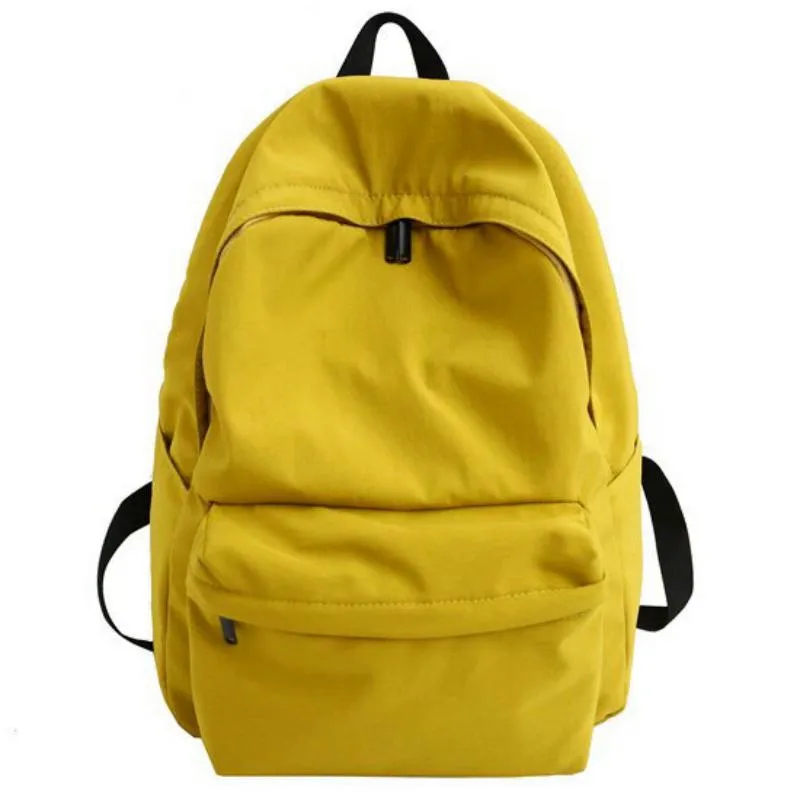 Women's Waterproof Nylon Solid Colored Travel Backpack