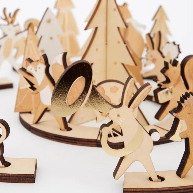 Wooden Marching Band Advent Calendar