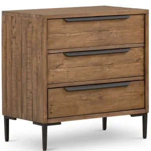 Wyeth 3 Drawer Dresser, Rustic Sadalwood