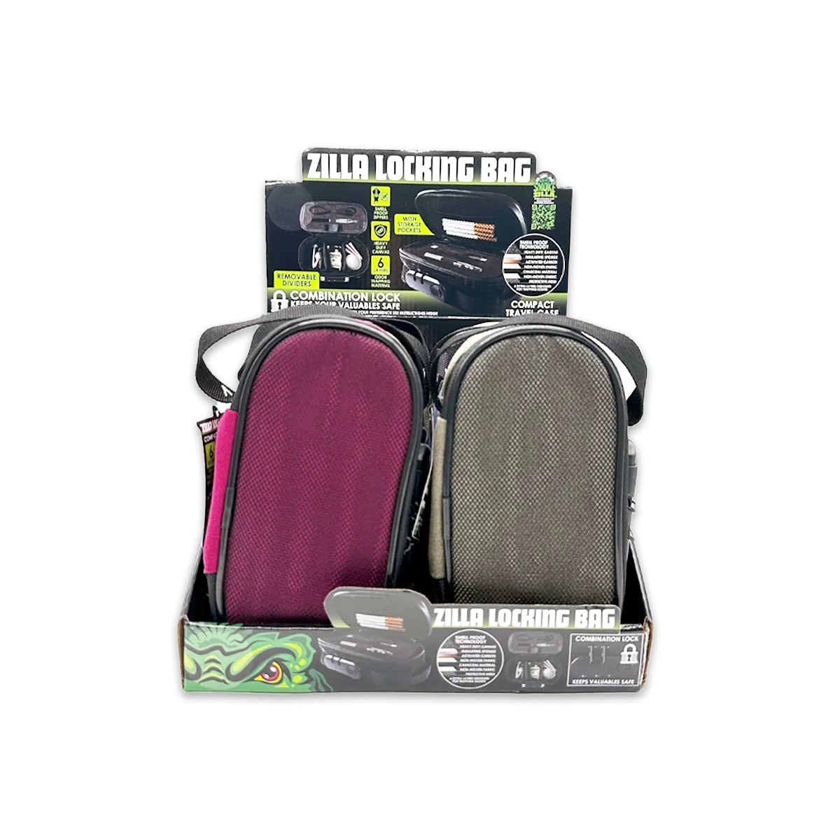 Zilla Locking Bag - 6 Pieces Per Retail Ready Display 25328