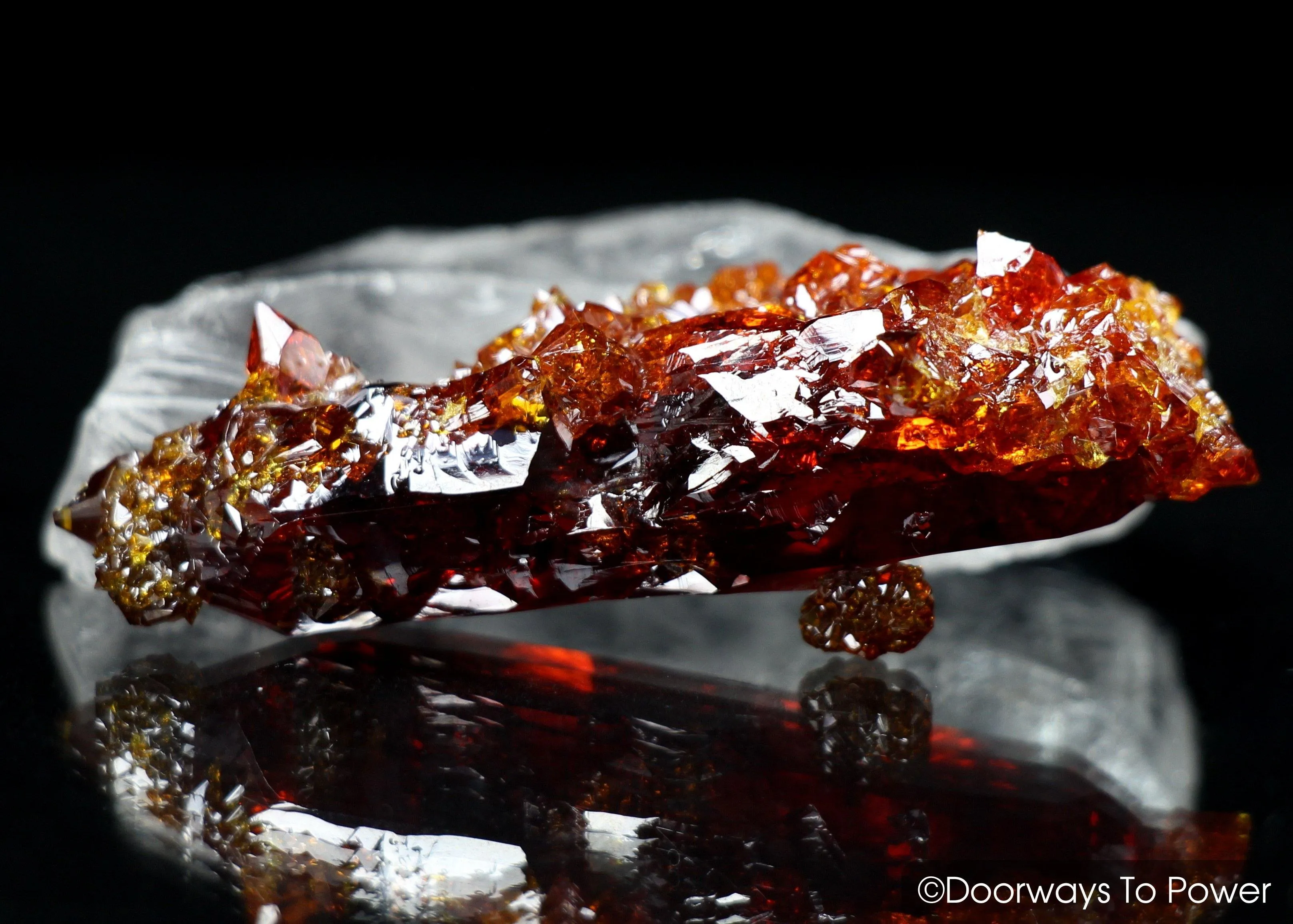 Zincite Crystal Specimen Poland 'FIRE' Collectors Quality A  